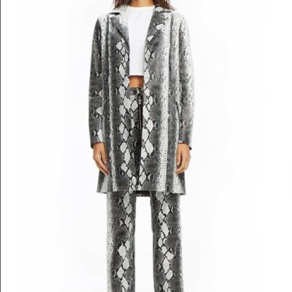 I.AM.GIA Snakeskin Trench Jacket - S